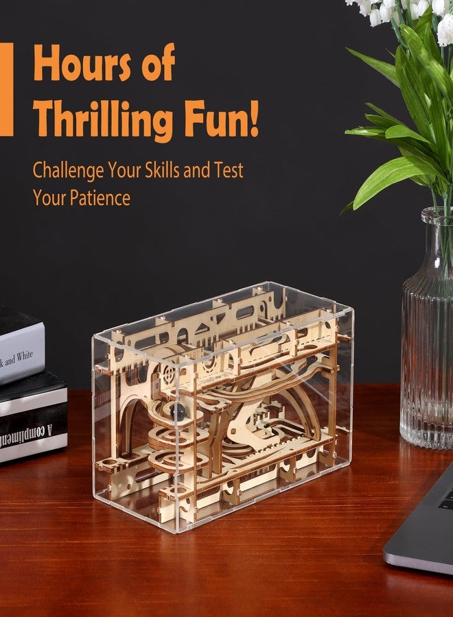 Jigtoy Wooden Marble Maze Fidget Toy Gravity Maze Marble Run Brain Game with Wood 3D Puzzles for Adults and Teens - Image 5